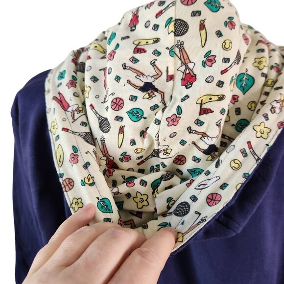 Vintage 80s Sporty Hoodie Sweatshirt Blue Zip Front S/M Deadstock 90s retro - Picture 6 of 6